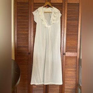 Vintage sheer gauze negligée